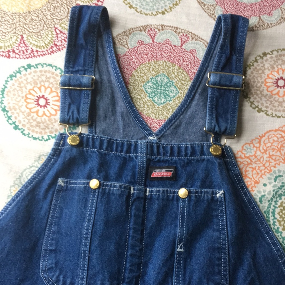 Dickies Blue Denim Bib Overalls 40x32
